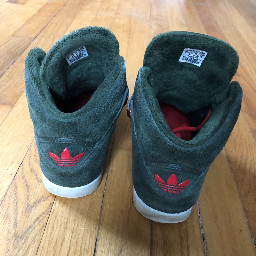 adidas gazelle silver green womens adidas Nizza High RF x André Saraiva Shoes White main image 1